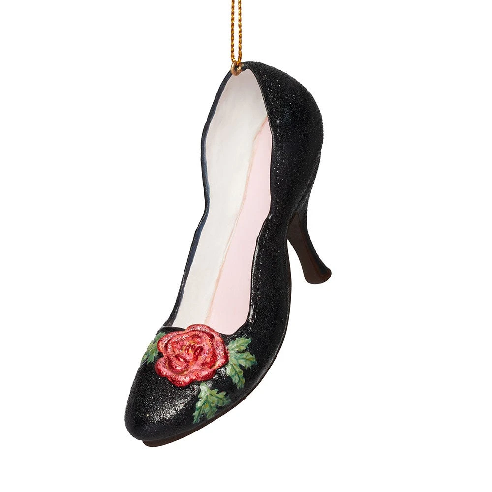 Red Bloom Pump Shoe Ornament - Image 2