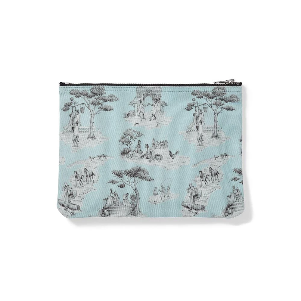 Sheila Bridges Harlem Toile De Jouy Canvas Zip Pouch - Image 2