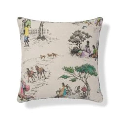 Sheila Bridges Harlem Toile De Jouy Pillow