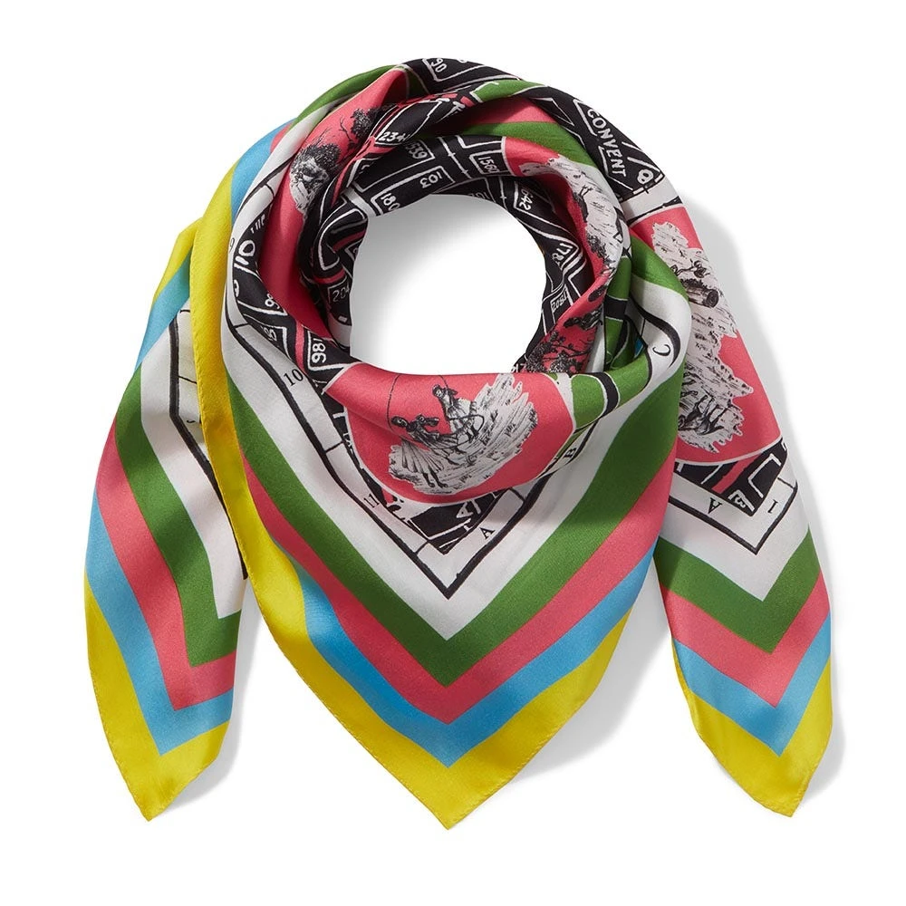 Sheila Bridges Harlem Toile De Jouy Square Silk Scarf - Image 2