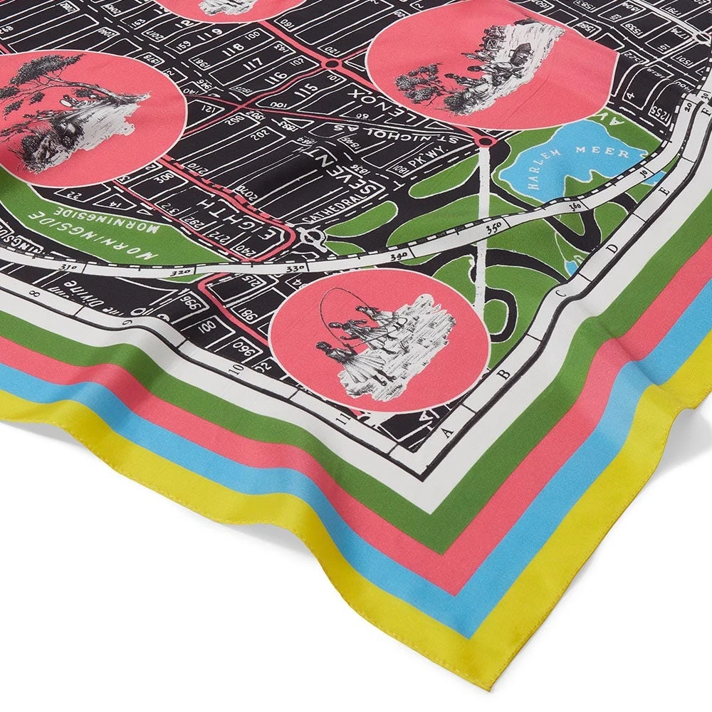 Sheila Bridges Harlem Toile De Jouy Square Silk Scarf - Image 4