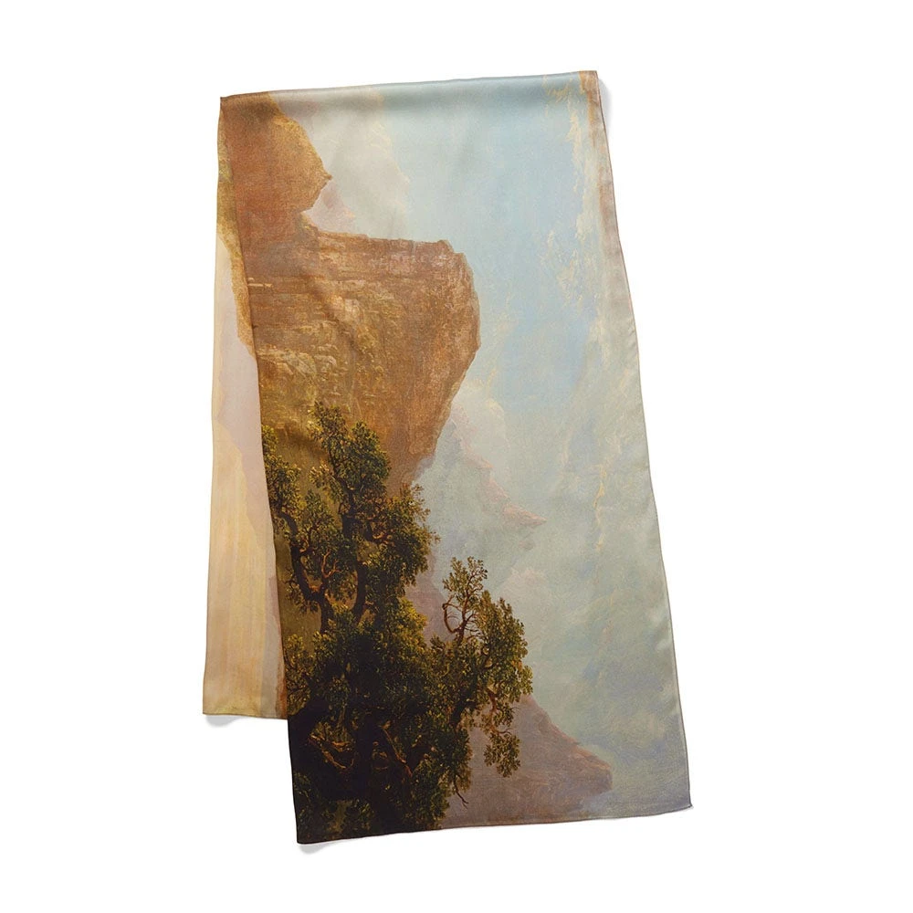 Sublime Landscapes Durand Oversize Oblong Silk Scarf - Image 4