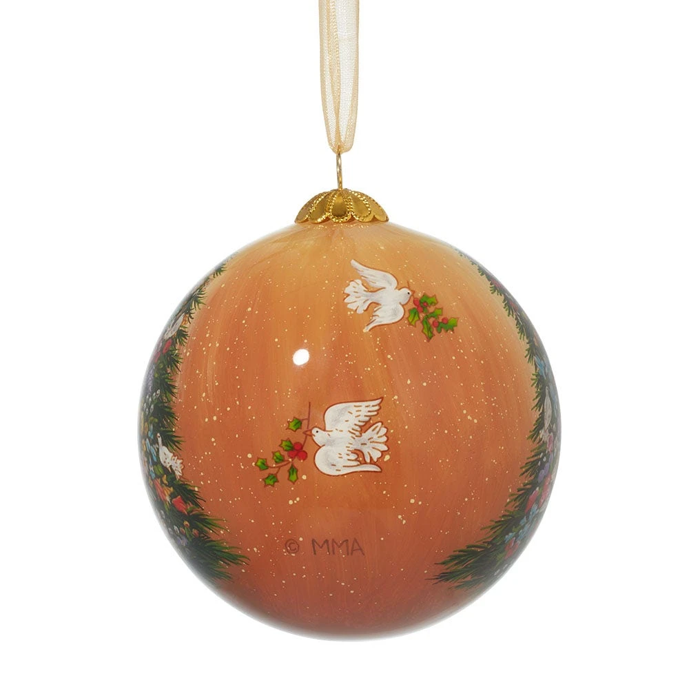Tait-Henson Bower Of Beauty Hand-Painted Glass Ornament - Image 2