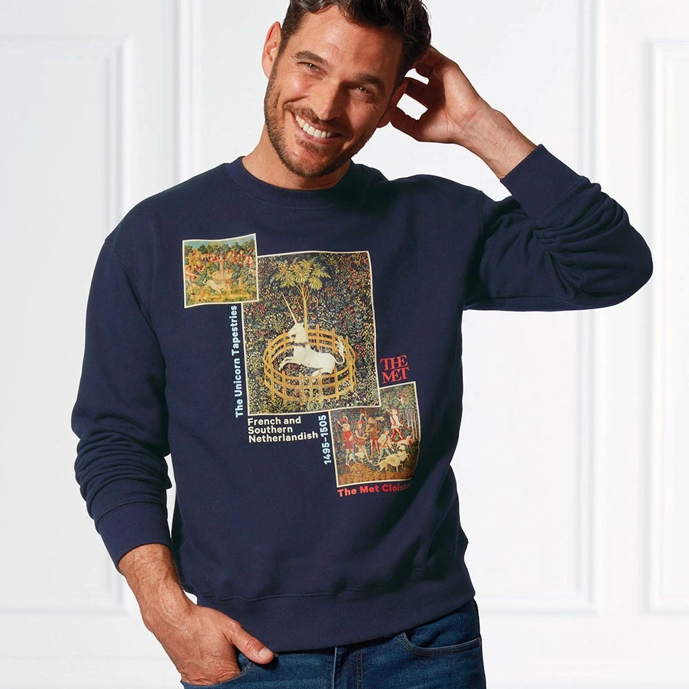 Unicorn Tapestries Crew Neck Sweatshirt - Image 3