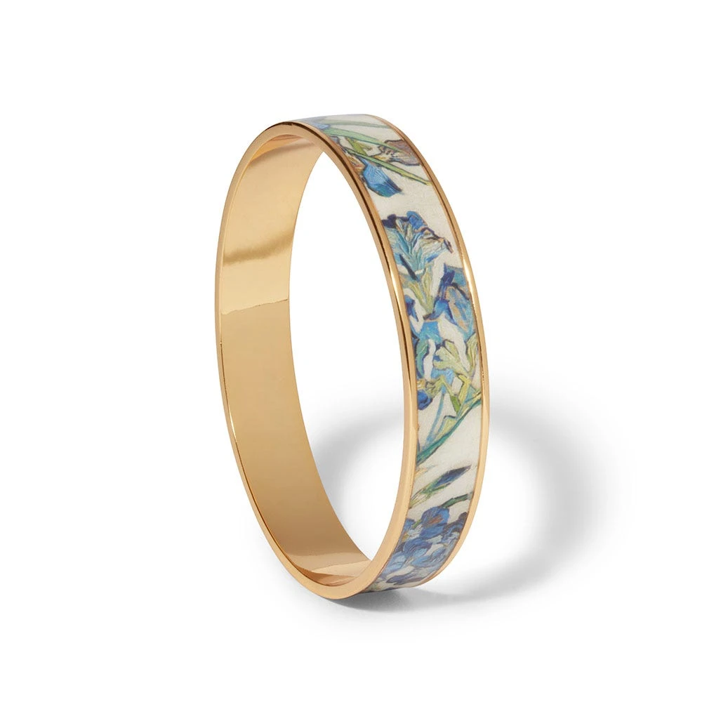 Van Gogh Irises Enamel Bangle - Image 2