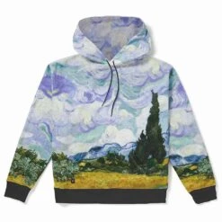Van Gogh Wheat Field With Cypresses All-Over Print Hoodie