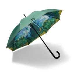 Van Gogh Wheat Field With Cypresses Stick Umbrella