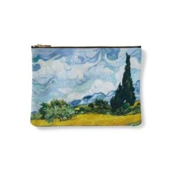 Van Gogh Wheat Field With Cypresses Zip Pouch