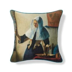 Vermeer Young Woman With A Water Pitcher Pillow