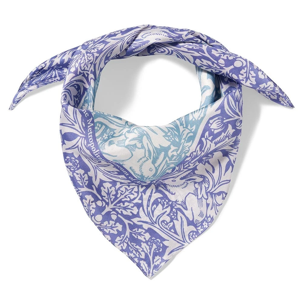 William Morris Brother Rabbit Silk Neckerchief - Image 2