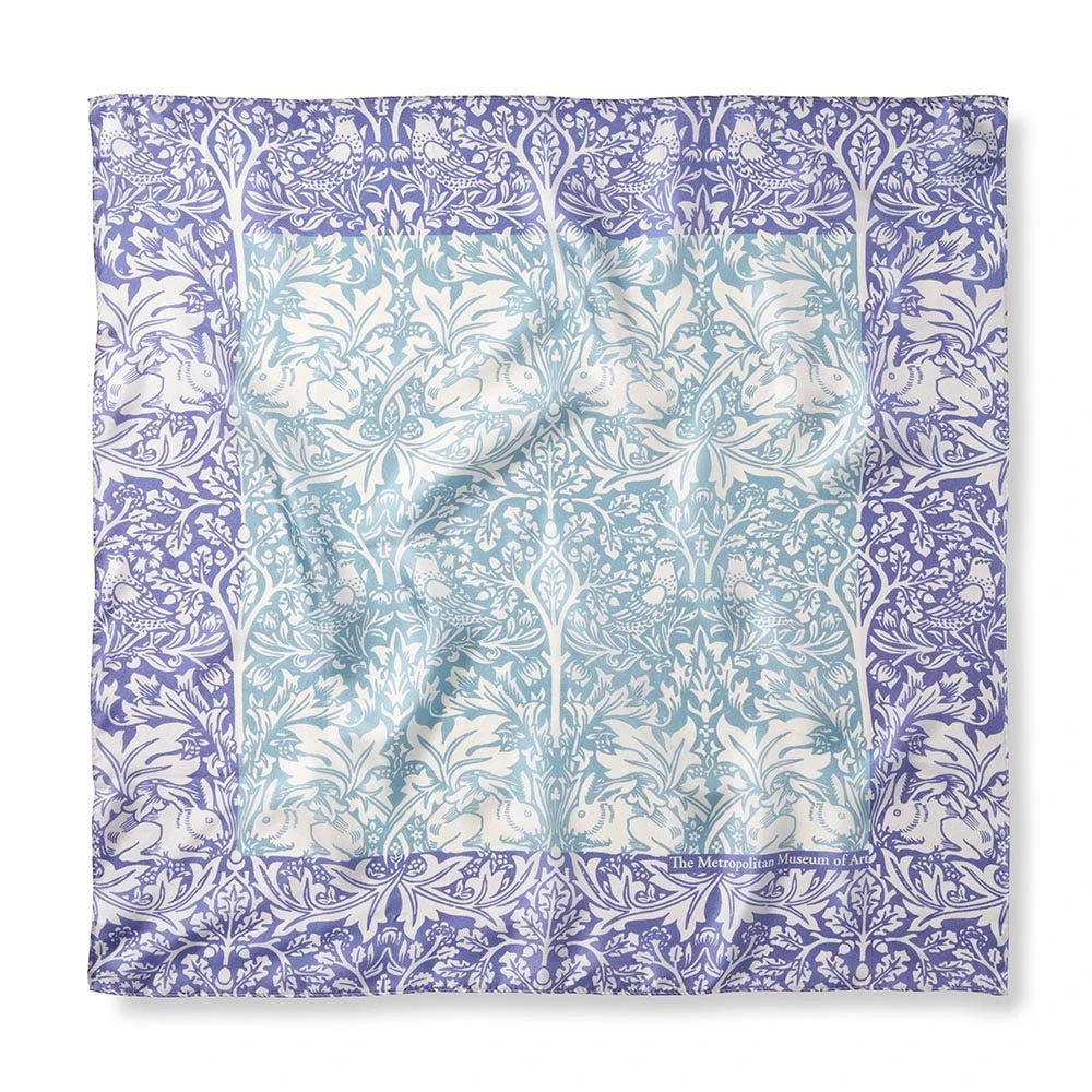 William Morris Brother Rabbit Silk Neckerchief