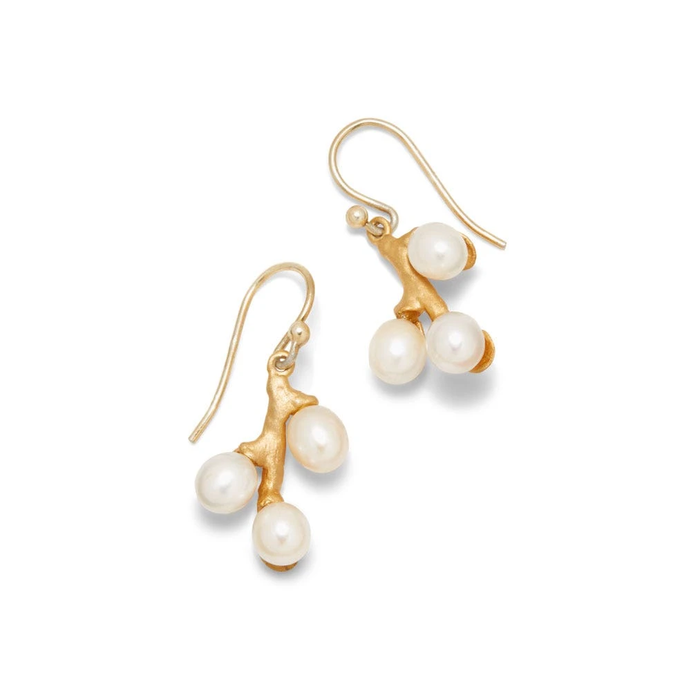 Willow Catkins Pearl Drop Earrings - Image 3