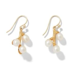 Willow Catkins Pearl Drop Earrings